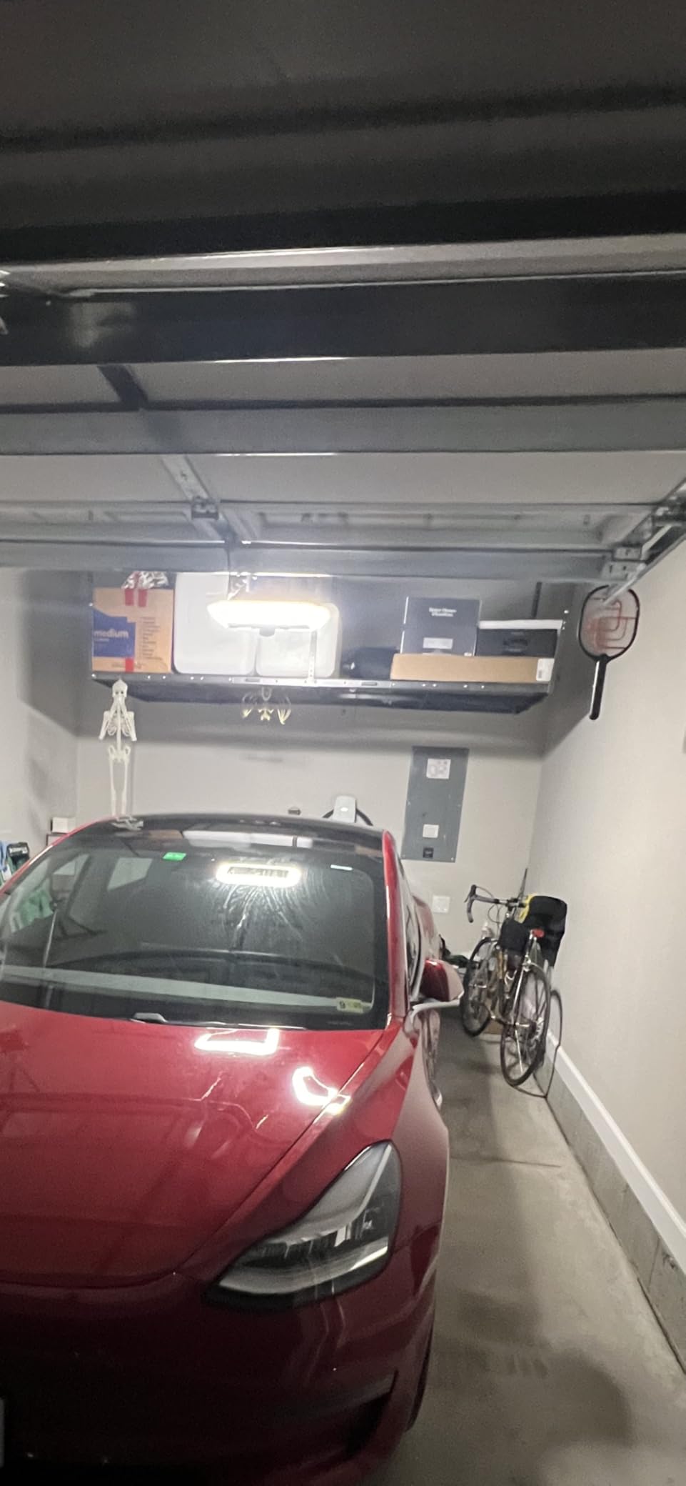 4x6ft Overhead Ceiling Garage Storage Rack, 450LBS Capacity, Black customer photo 2