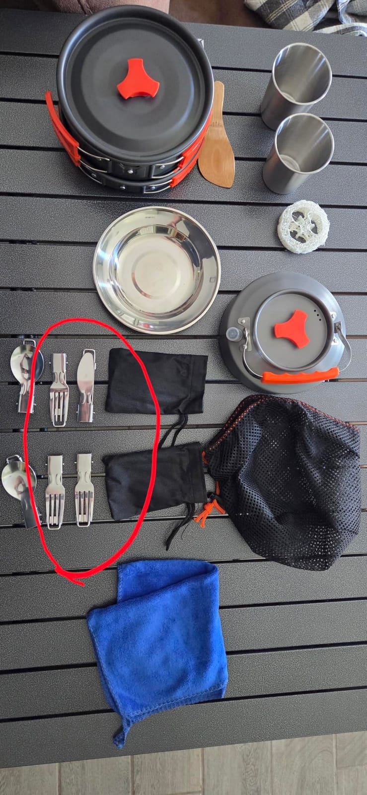 THTYBROS 17pcs Camping Cookware Mess Kit,for Camping,Backpacking,Picnic customer photo 2