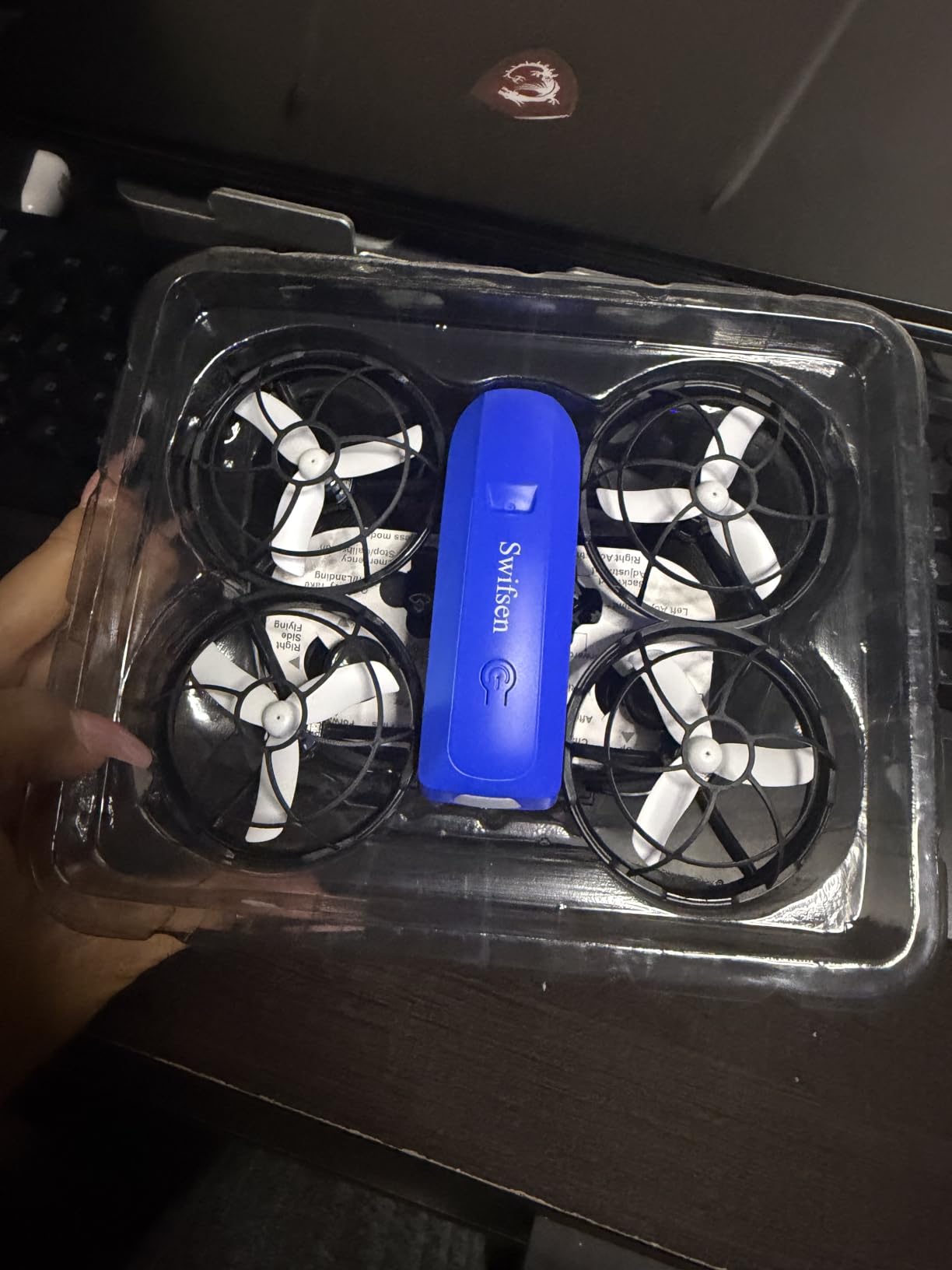 Swifsen Drones for Kids with Camera,Rc Drone Indoor Small Helicopter,Birthday Gifts for Boys and Girls Beginners Friendly,Mini Quadcopter Toy With 2 Batteries,Propeller Protect,Altitude Hold customer photo 1