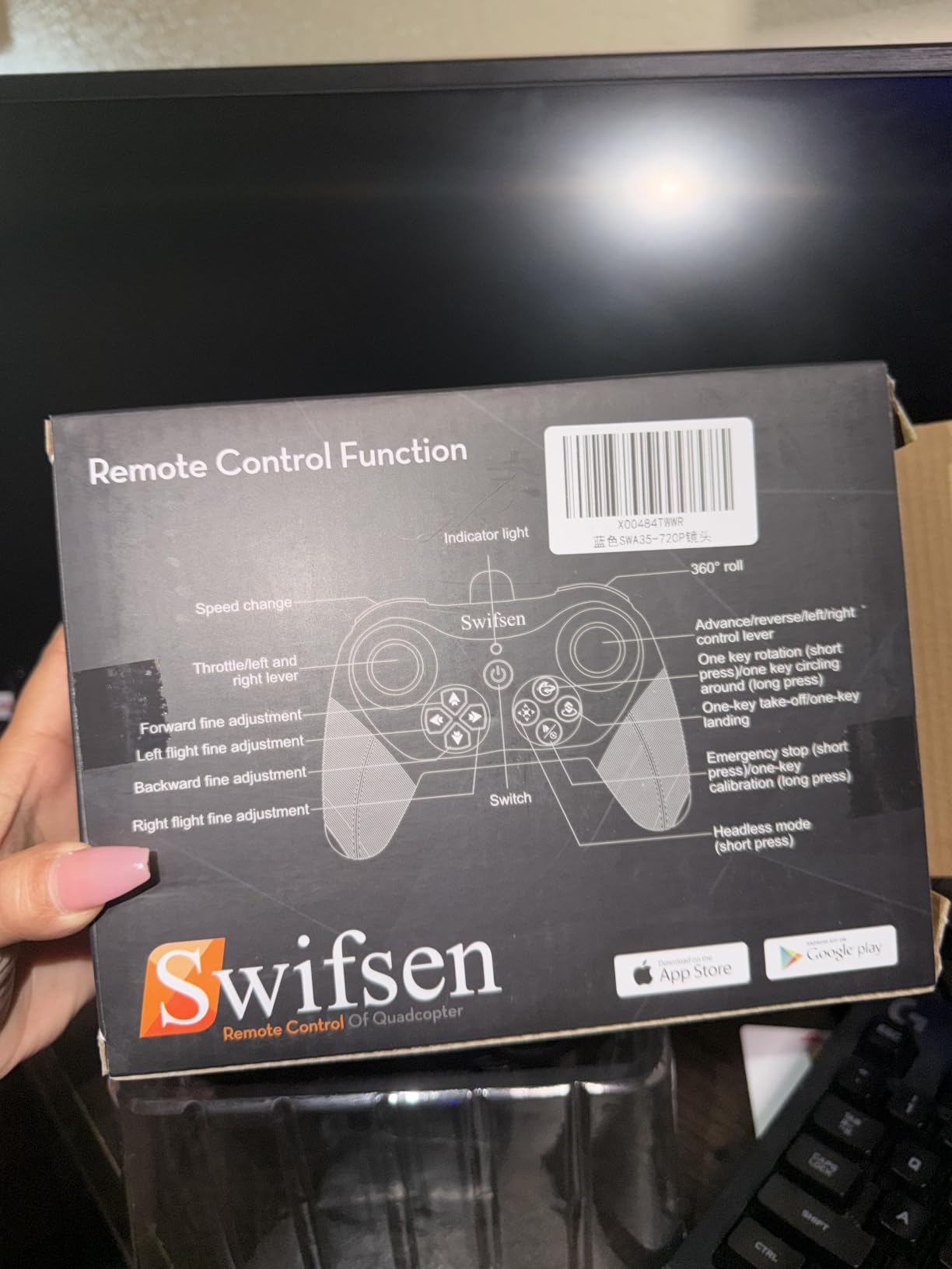Swifsen Drones for Kids with Camera,Rc Drone Indoor Small Helicopter,Birthday Gifts for Boys and Girls Beginners Friendly,Mini Quadcopter Toy With 2 Batteries,Propeller Protect,Altitude Hold customer photo 2