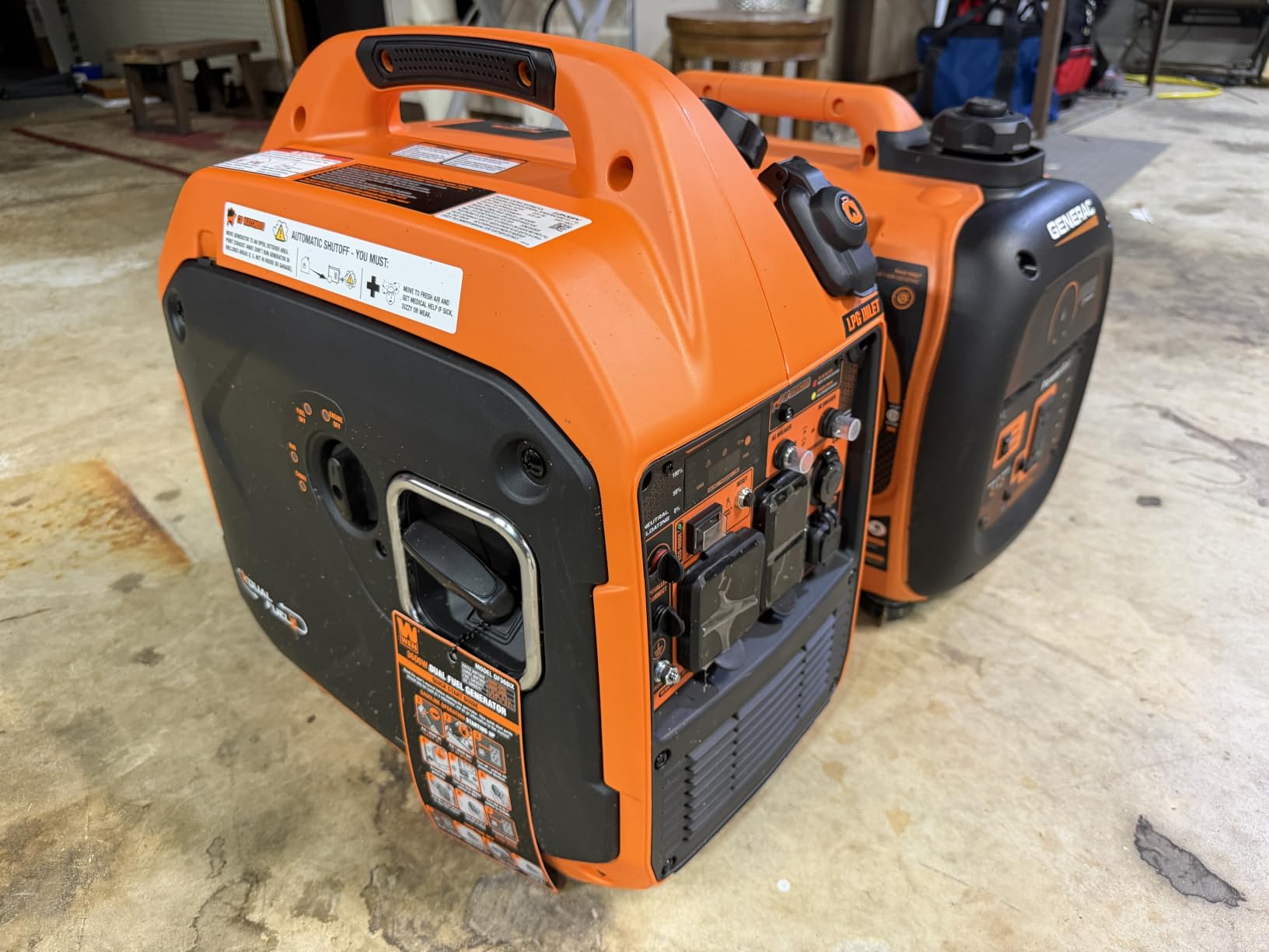 WEN Quiet and Lightweight 3600-Watt Dual Fuel RV-Ready Portable Inverter Generator with Fuel Shut Off and CO Watchdog (DF360iX) customer photo 1