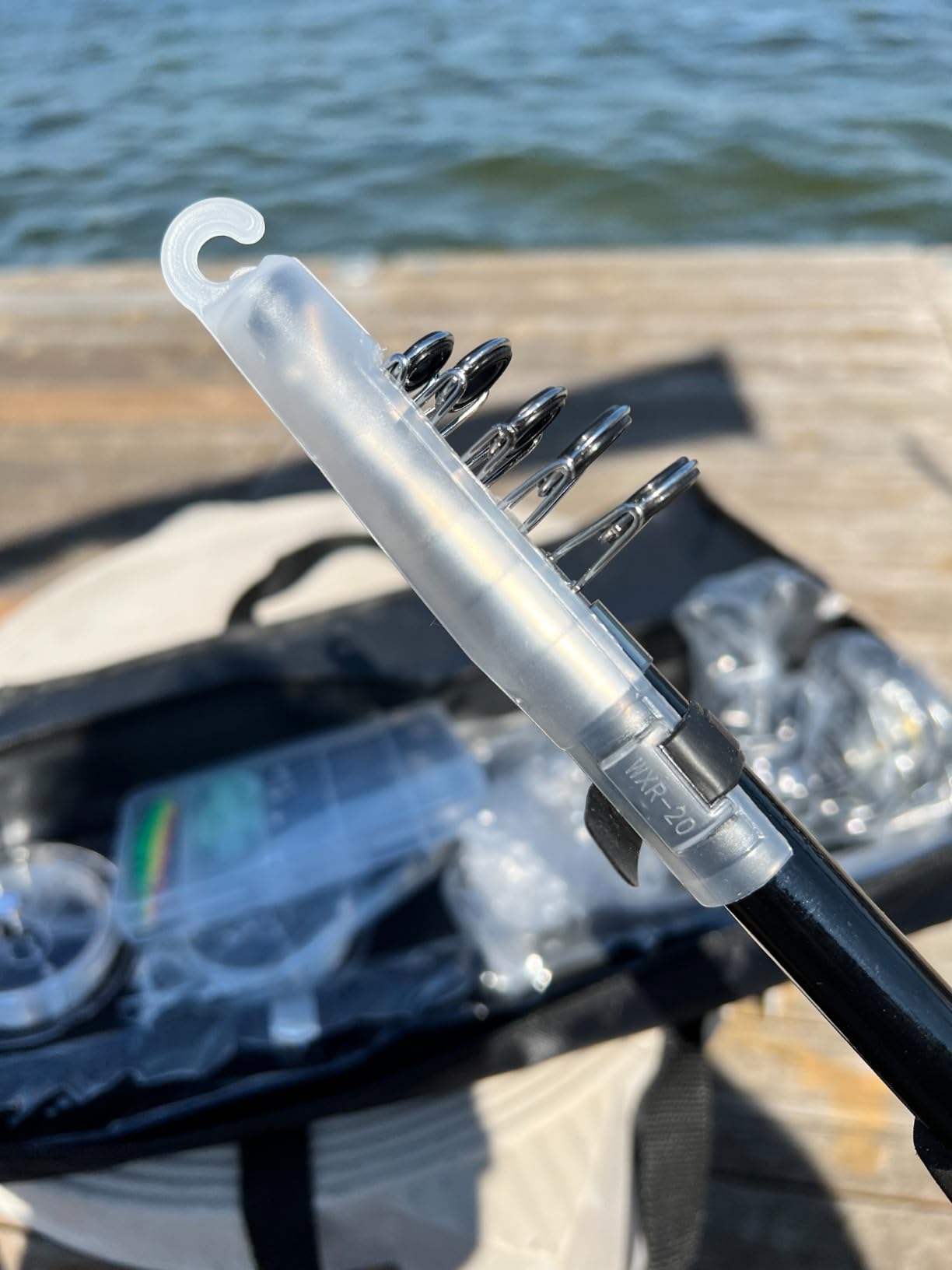 Fishing Pole Combo, 6.9ft 2Pcs Telescopic Rods Set, Collapsible Carbon Fiber Fishing Rods, 2PCS Spinning Reel Set with Carrier Bag Freshwater Fishing Rod and Reel Combos Kits customer photo 2