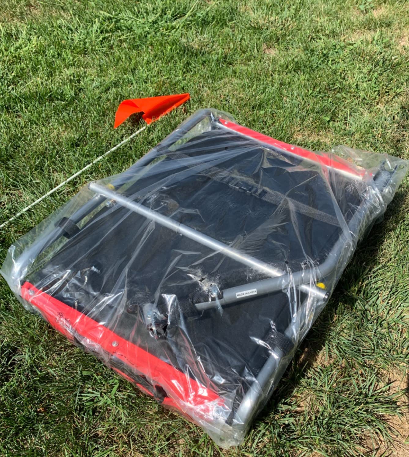 Aosom Dog Bike Trailer Easy Folding Cart Frame 20