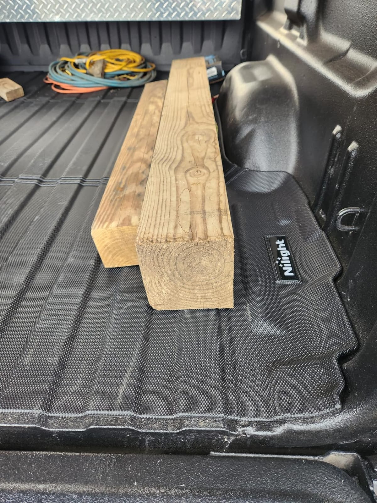 Nilight 8FT Truck Bed Rubber Mat Heavy-Duty Universal Fit for Ram Ford | 1/4 Inch Thick Rubber, 4 x 8 FT, Trim-to-Fit Design, Anti-Slip, Durable & Weathertech customer photo 1
