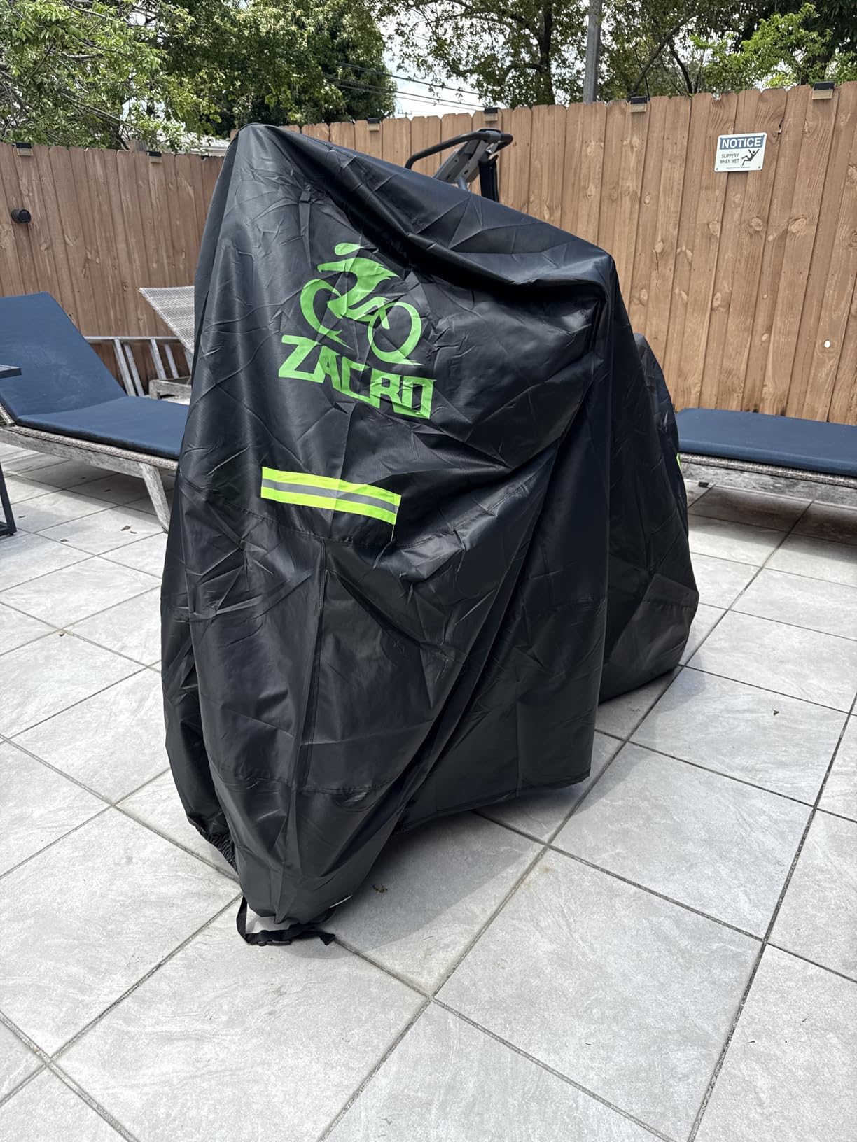 Zacro 420D Heavy Duty Motorcycle Cover, Waterproof Outdoor All Weather UV Dust Snow Proof, Universal Fit for Harley Honda Yamaha Suzuki Scooter Dirt Bike | All Weather UV, Dust & Snow Protection customer photo 1