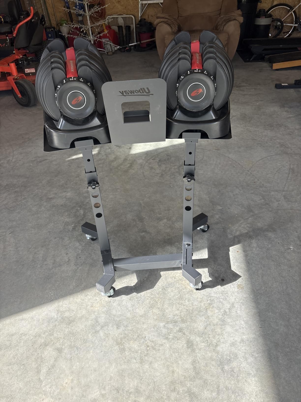 Dumbbell Rack, Adjustable Dumbbell Stand for Powerblock, Bowflex Dumbbells customer photo 1