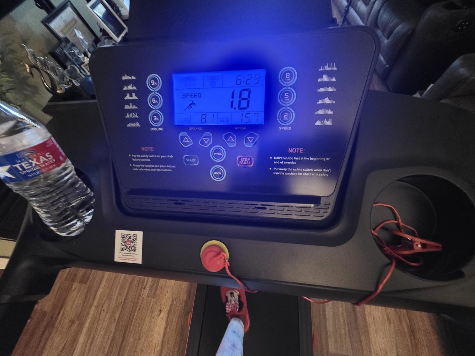 ATEEDGE Treadmills for Home, 15% Auto Incline, Foldable, 350LB Capacity customer photo 1