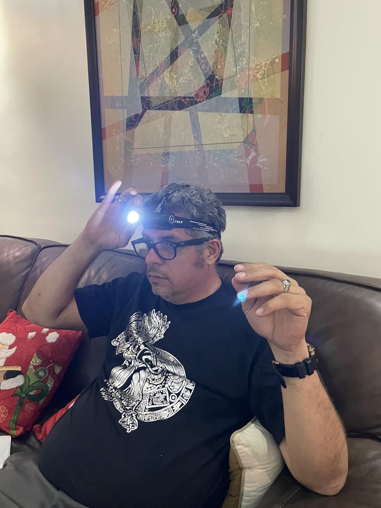 OLIGHT Perun 3 Headlamp Rechargeable, Red Light, Waterproof, Black, 3000 Lumens, 160M Beam Distance, 2-in-1 Headlamp Flashlight, IP68, Magnetic Tailcap, Long Runtime for Camping, Hiking, Work customer photo 1