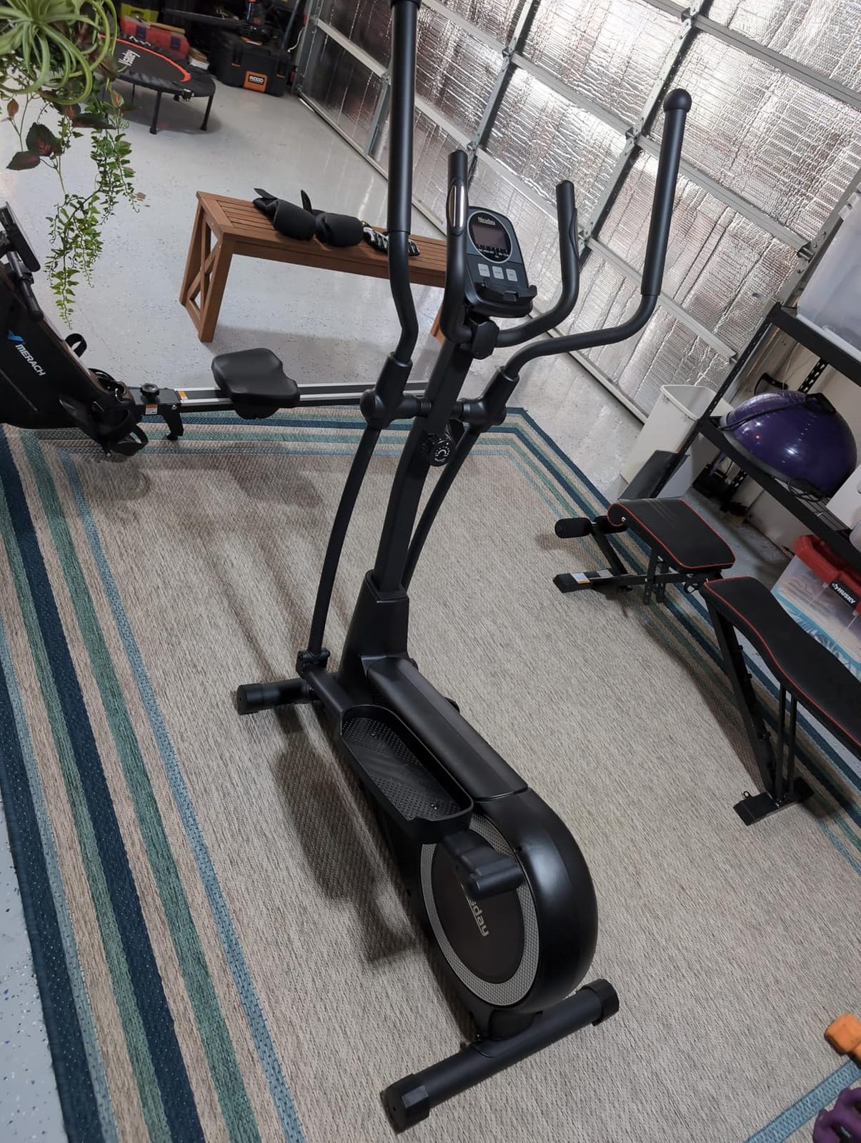Niceday Elliptical Exercise Machine with 15.5/18/19IN Long Stride | Compact Elliptical Machine for Home Use, 16 Resistance Levels; 400LBS Stable Loading Capacity; Kinomap APP Support customer photo 1
