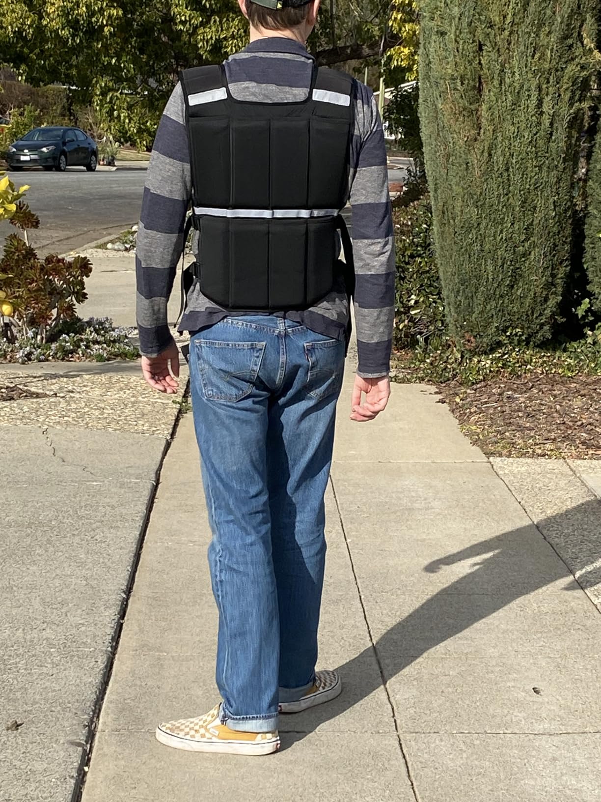 2-45lb Adjustable Weighted Vest Men w/Silicone Weights, Running Rucking Vest | Machine Washable, Zippered, Slim Fit, Removable Reflective Strips, Strength Training Vest for Walking Hiking Workout Gym Home customer photo 2