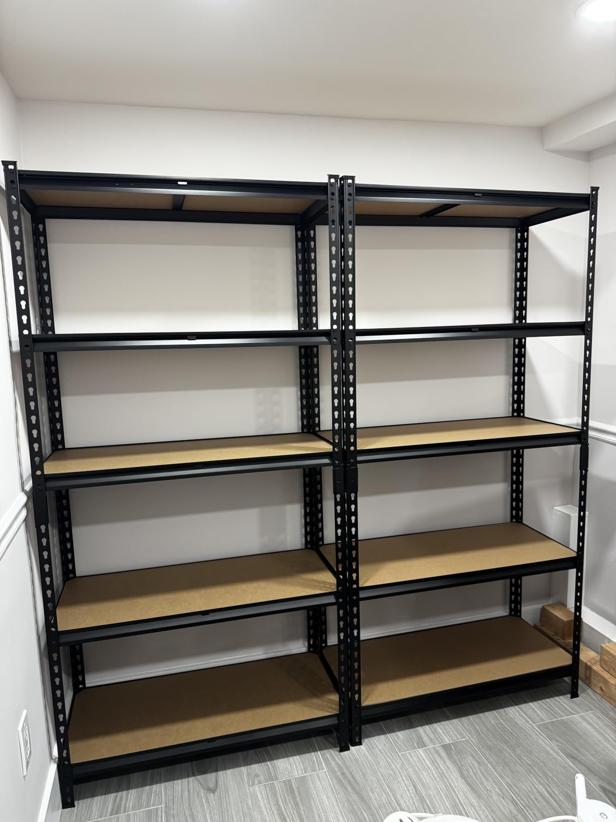 REIBII 2 Pack Garage Shelving, 2400LBS Each, Heavy Duty Storage Shelves | For Basement Pantry Workshop, 36