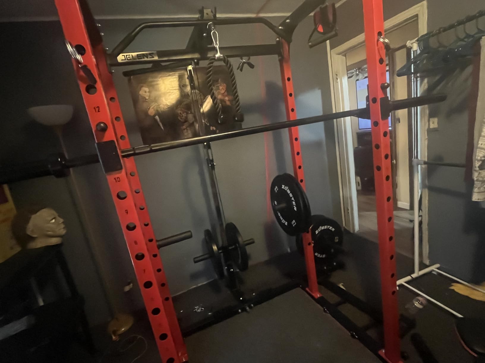 HANDBODE 7 ft Olympic Barbell, 45 lb Weight Bar, 2-Inch Sleeves customer photo 2