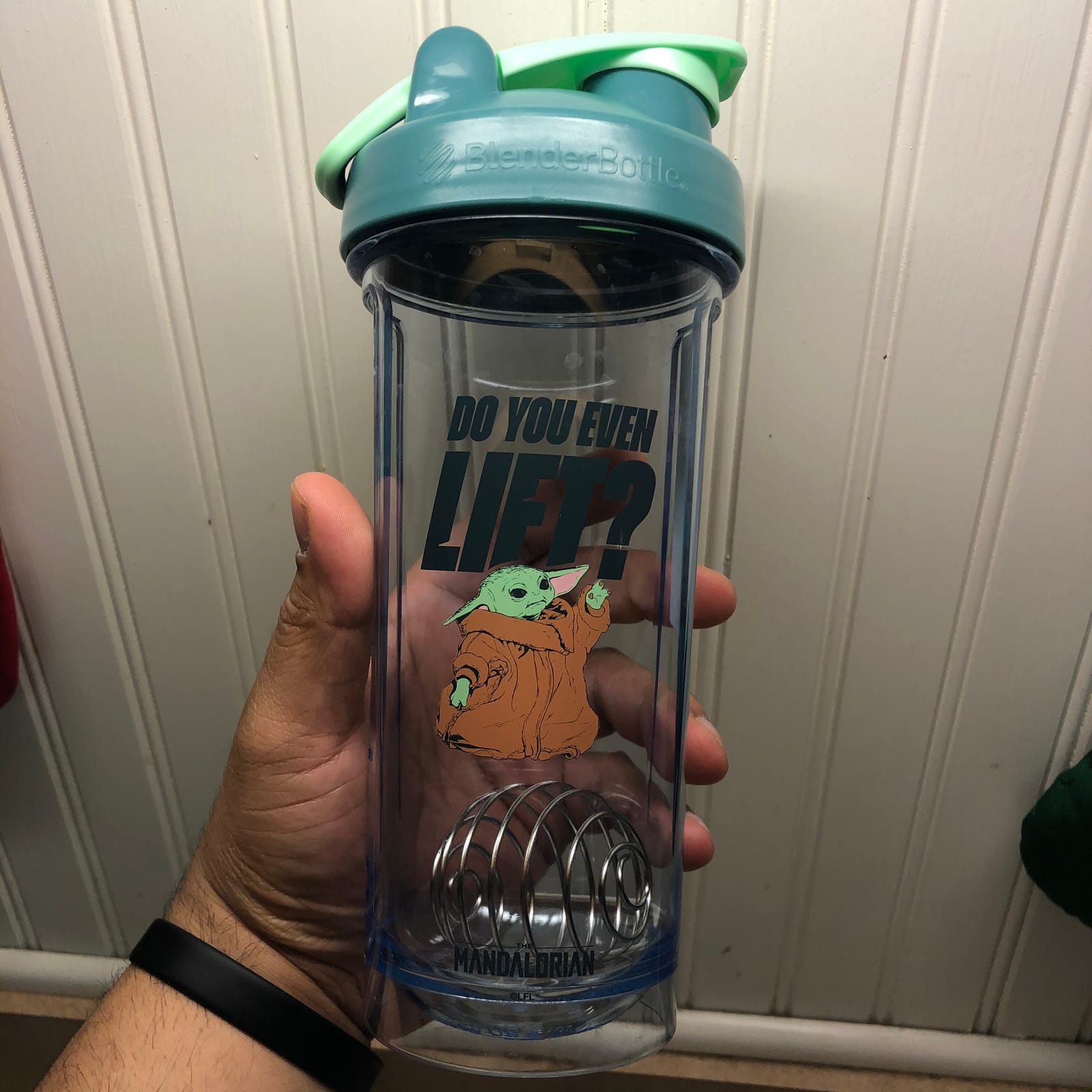BlenderBottle SpongeBob ProSeries Tritan Shaker Bottle 28 oz Blue customer photo 2