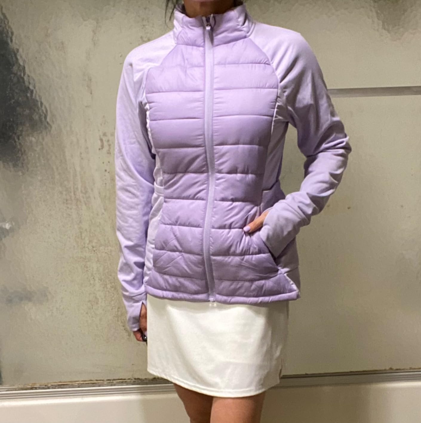G Gradual Women's Running Fleece Lined Jackets 6 Pockets Lightweight Water Resistant Puffer Jacket for Hiking Travel customer photo 1