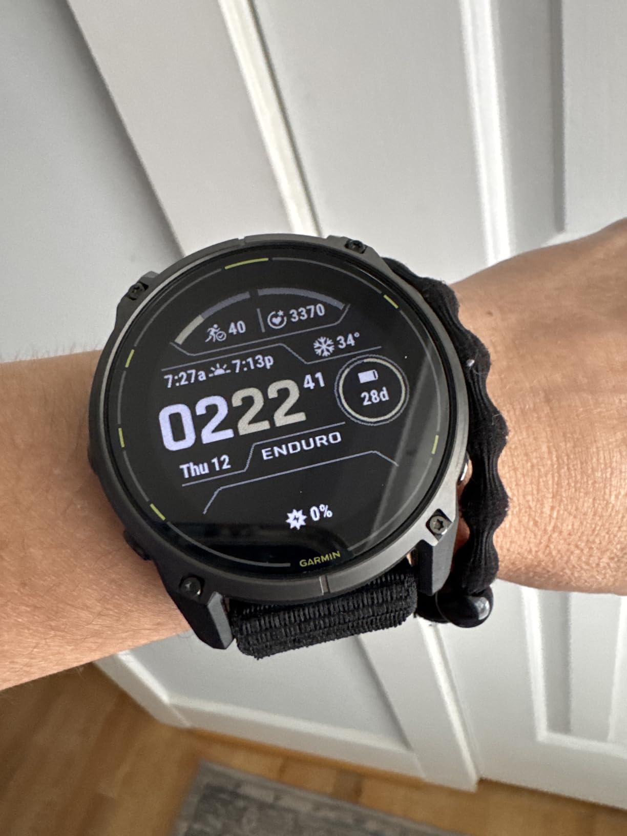 Garmin Enduro™ 3, Solar, 51 mm, Sapphire, Black UltraFit Nylon Strap customer photo 2