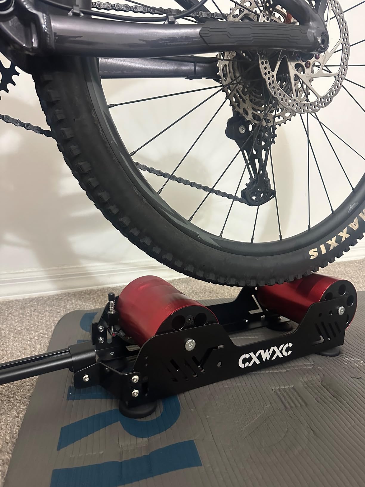 Bike Trainer Stand Resistance Adjustable - Portable Magnetic Bicycle Roller customer photo 2