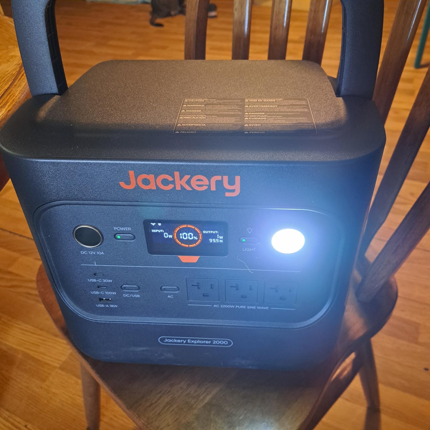 Jackery Explorer 2000 v2 Portable Power Station, 2042Wh, 2200W AC Output | LiFePO4 Battery, USB-C PD 100W Fast Charging, Solar Generator for Emergencies, Power Outages, Camping (Solar Panel Optional) customer photo 2