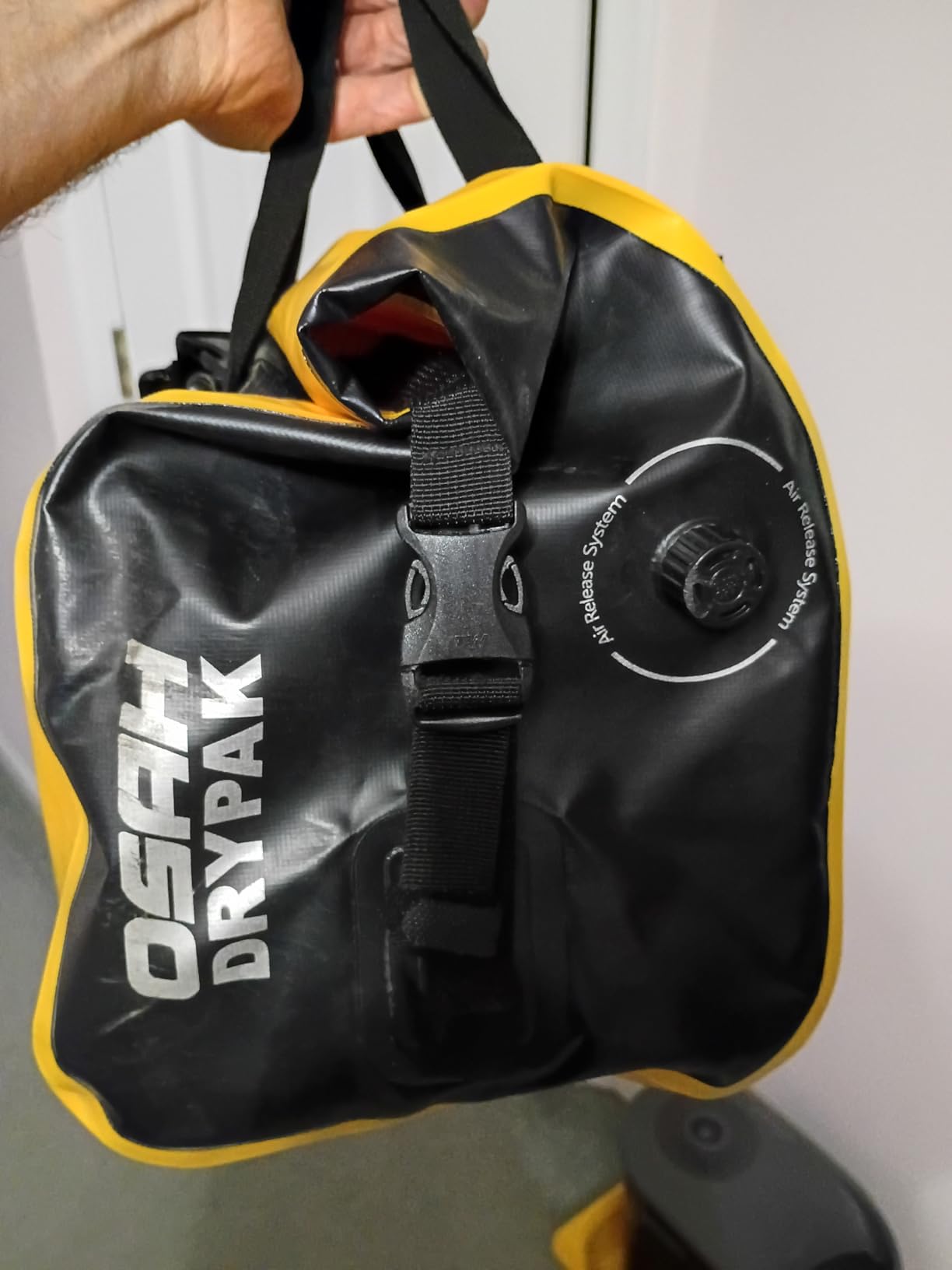 OSAH DRYPAK Waterproof Duffel Bag - Motorcycle Dry Bag Tail Bag with Large Storage Space, Waterproof Luggage Duffle Bags with Outer Mesh Zipper Pocket for Camping, Kayaking, Fishing & Traveling customer photo 1