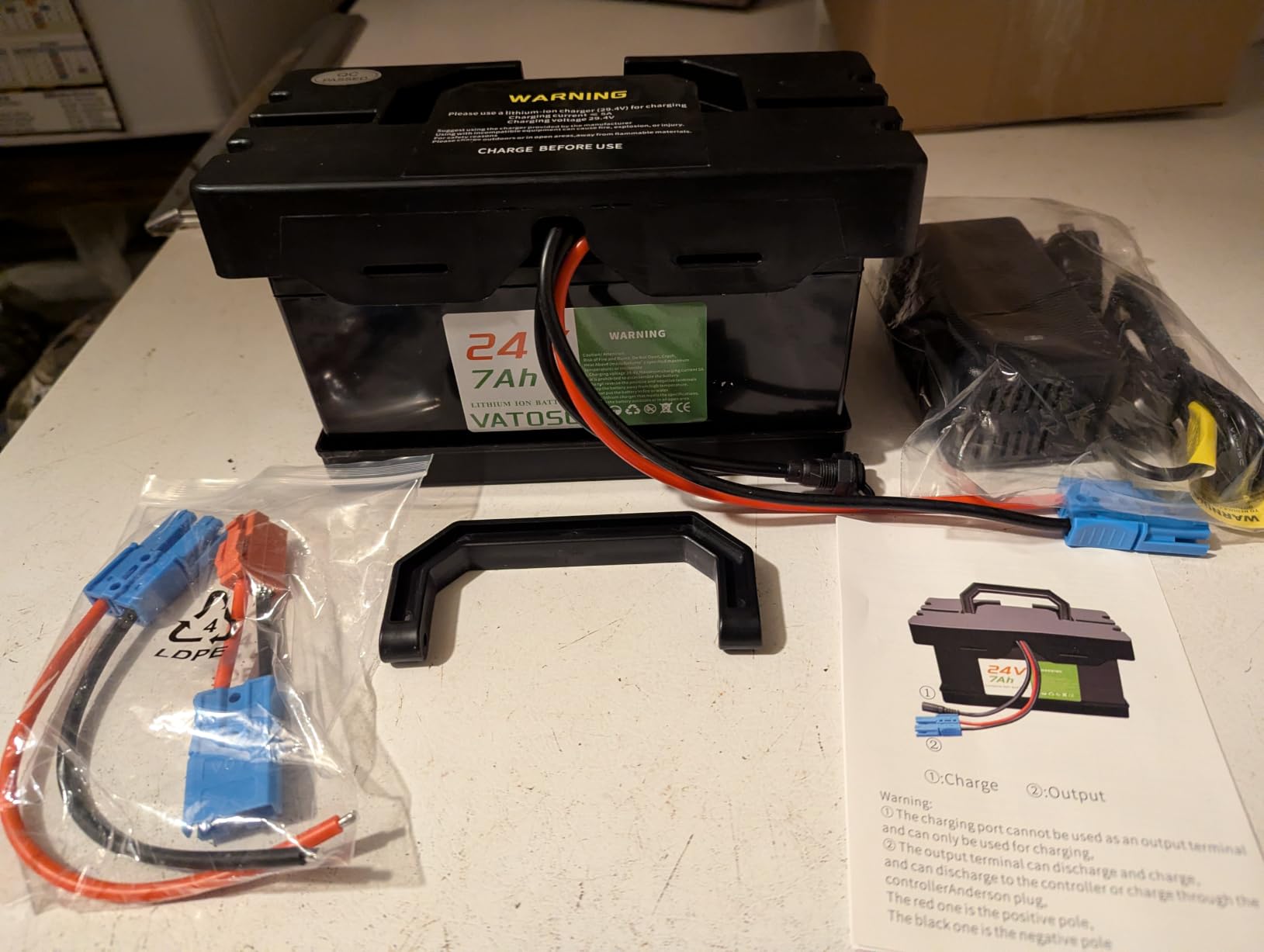 24V 7Ah/12Ah Lithium Battery for Ride-On Cars & Toys and power wheels, Compatible with Dynacraft Realtree 24V UTVs- Lightweight & Long-Lasting, with 2A Fast Charger,Size: 8.5x4.2x4.5 inches (24V7Ah) customer photo 2