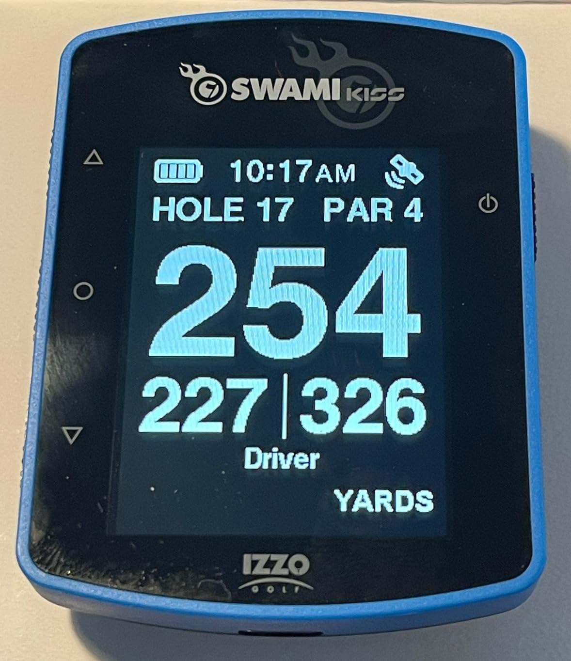 Swami KISS 2.0 Handheld Golf GPS Ragnefinder with Integrated Magnets - Blue customer photo 2