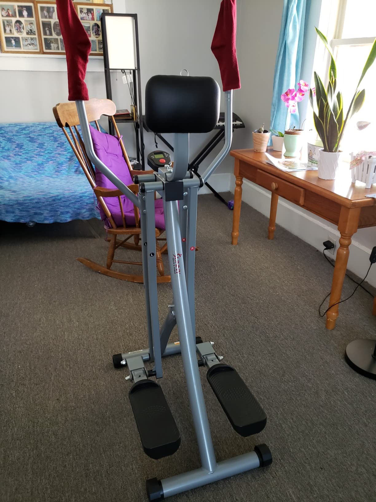Sunny Health & Fitness Smart Air Walk Elliptical Glider Sprinter Trainer customer photo 2