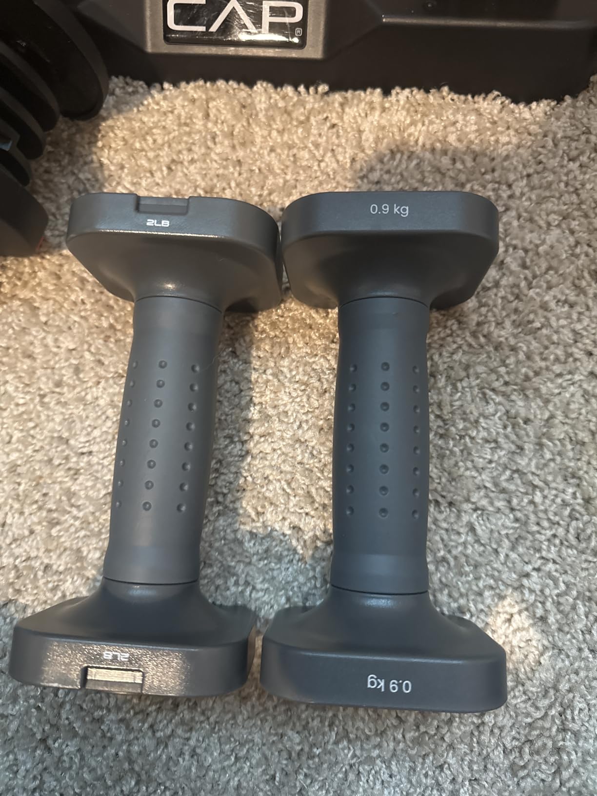 FEIERDUN DB3 5-in-1 Adjustable Dumbbell Set, 6LB/10LB Pair Adjustable Weights for Women at Home, Dual Locking Stable Hand Weights with TPU Soft Handle, Home Gym, Rehab, Pilates, Yoga, Strength Training customer photo 1