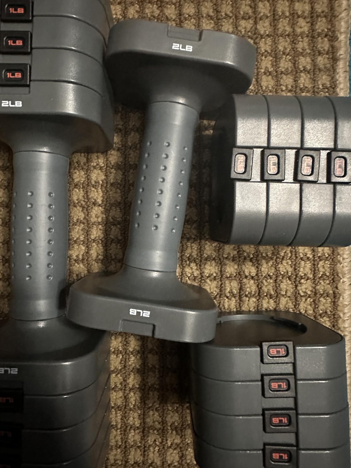 FEIERDUN DB3 5-in-1 Adjustable Dumbbell Set, 6LB/10LB Pair Adjustable Weights for Women at Home, Dual Locking Stable Hand Weights with TPU Soft Handle, Home Gym, Rehab, Pilates, Yoga, Strength Training customer photo 2