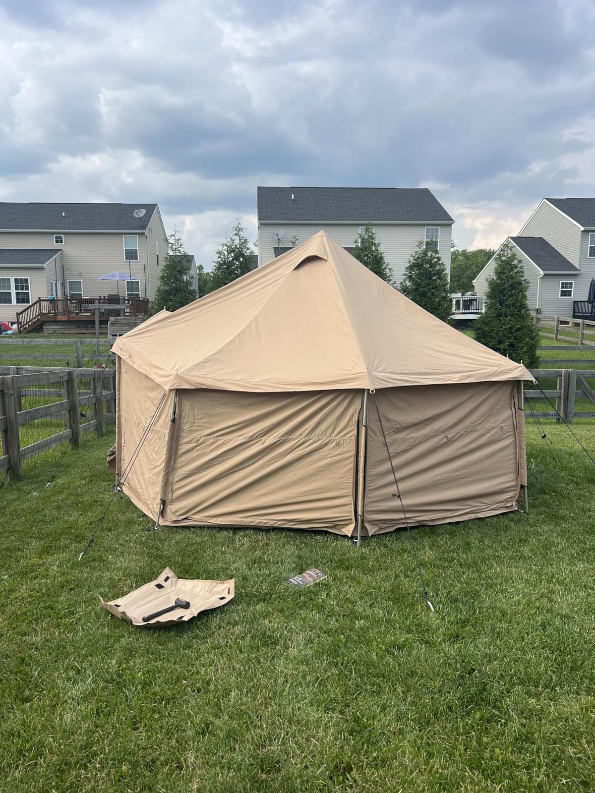 WHITEDUCK Altimus Canvas Tent with Stove Jack, Waterproof, 4 Season Luxury Camping and Glamping Tent Outdoor customer photo 2