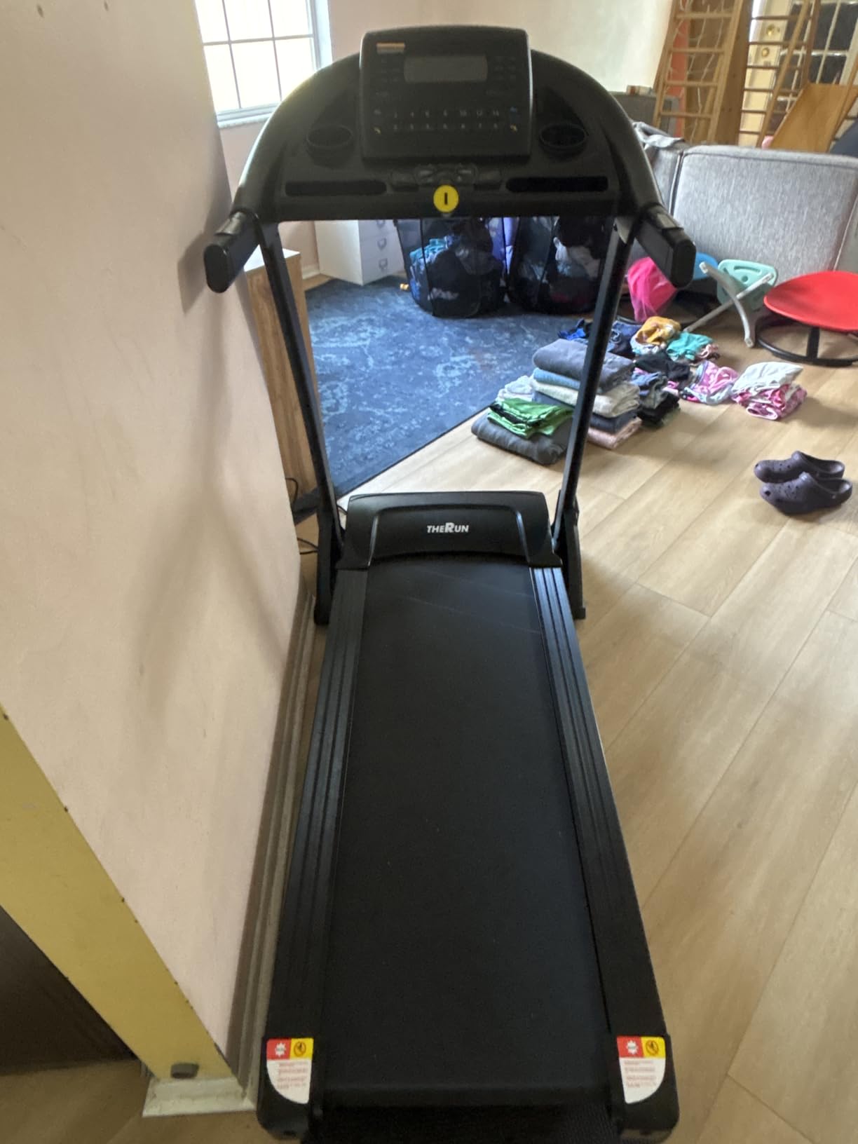 THERUN Incline Treadmill, Treadmills for Running and Walking, 300 lbs Weight Capacity Folding Treadmill with 0-15% Auto Incline, Wide Belt, 3.5 HP, App, Heart Rate customer photo 1