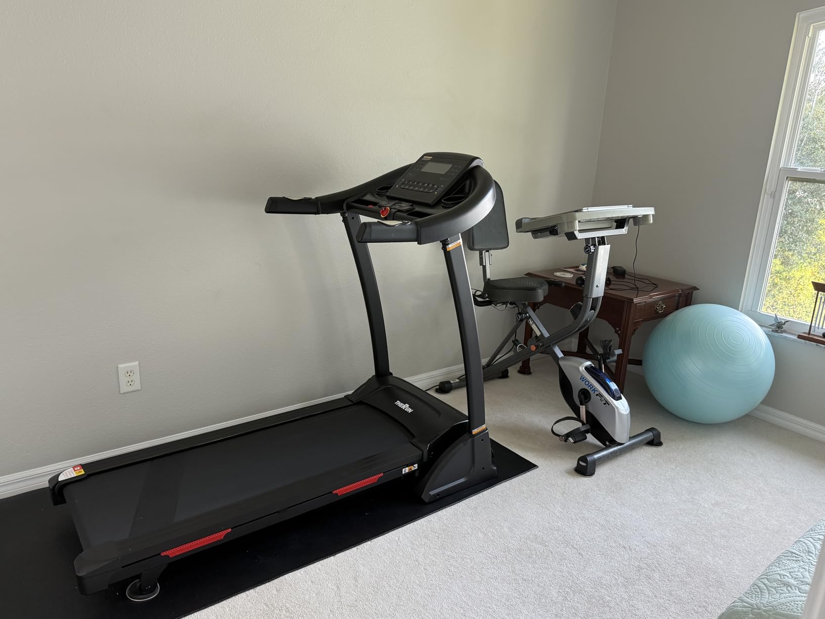 THERUN Incline Treadmill, Treadmills for Running and Walking, 300 lbs Weight Capacity Folding Treadmill with 0-15% Auto Incline, Wide Belt, 3.5 HP, App, Heart Rate customer photo 2