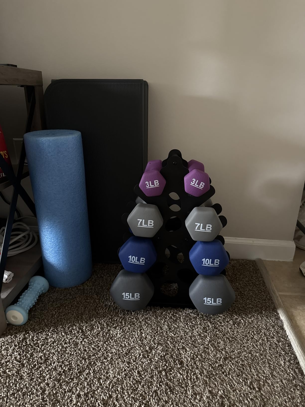 4 Tier Dumbbell Rack, Weight Rack For Home Gym, Dumbbell Stand for Free Weights customer photo 1