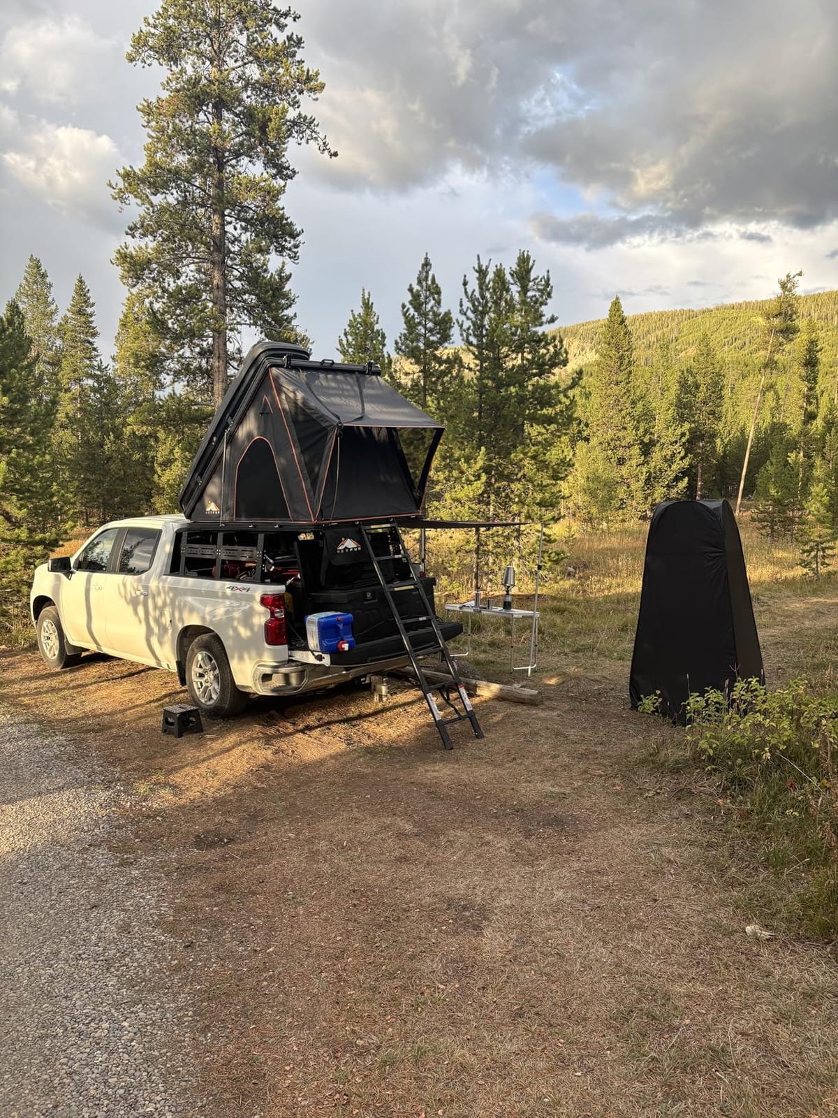 Explorer Pro Rooftop Tent Hard Shell, 2-3 Person Aluminum Roof Top Tent | Detachable Side Awning & Built-in LED Light Strip, Compatible with Truck Jeep SUV Van & Trailer, Pop Up for 4-Season Camping customer photo 1