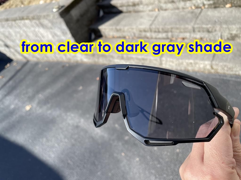 BIRCEN Photochromic Cycling Glasses for Men Women: UV400 Baseball Sunglasses, Sports Sunglasses for Running MTB Golf customer photo 1