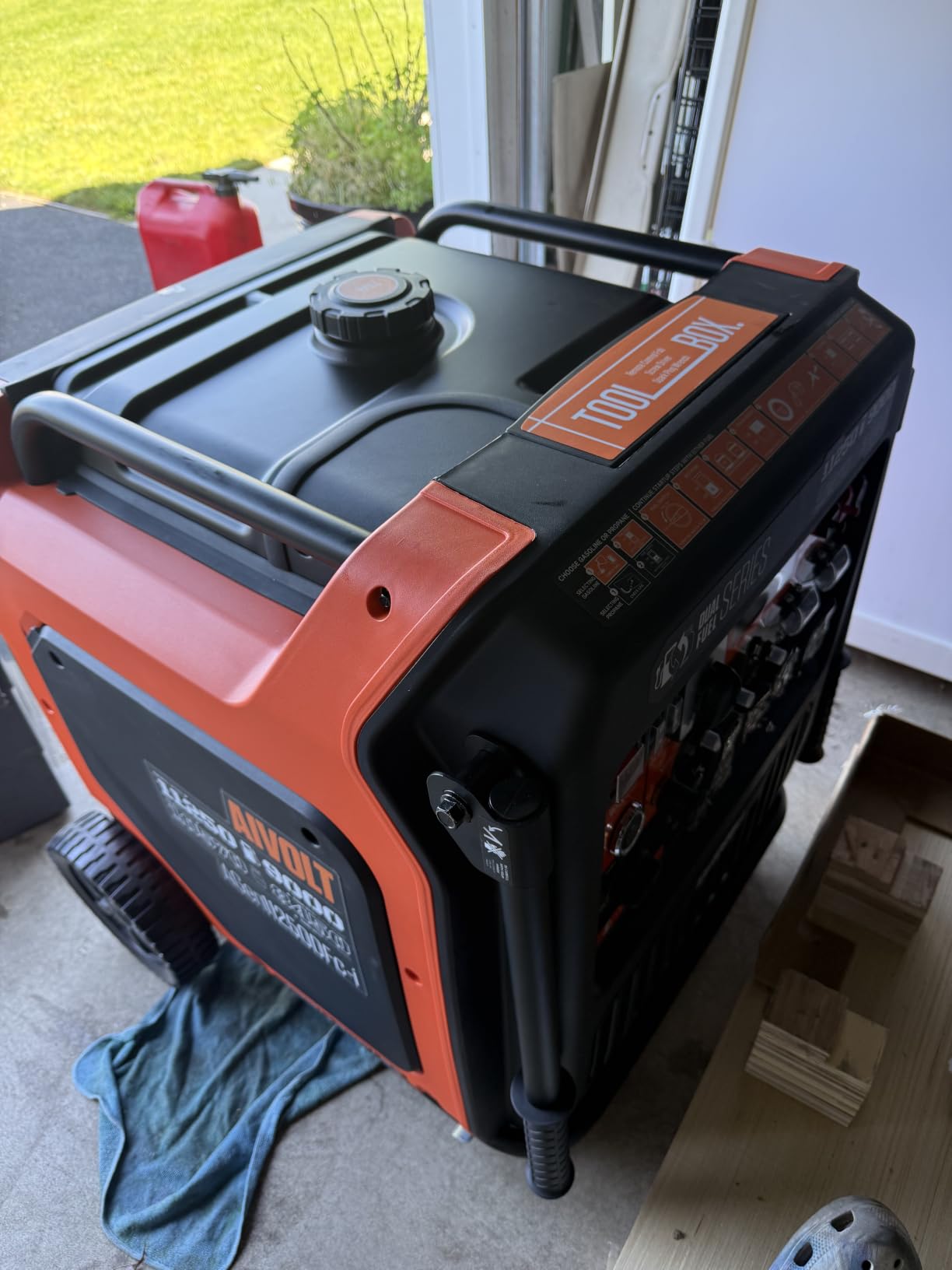 AIVOLT 4300W Dual Fuel Inverter Generator 53dB Quiet for RV Camp Home | Remote/Electric Start. 64lbs Wheels Kit. Auto-Switch Gas/Propane. 34h Propane Runtime. CO Auto-Shutoff. Parallel Ready. customer photo 1