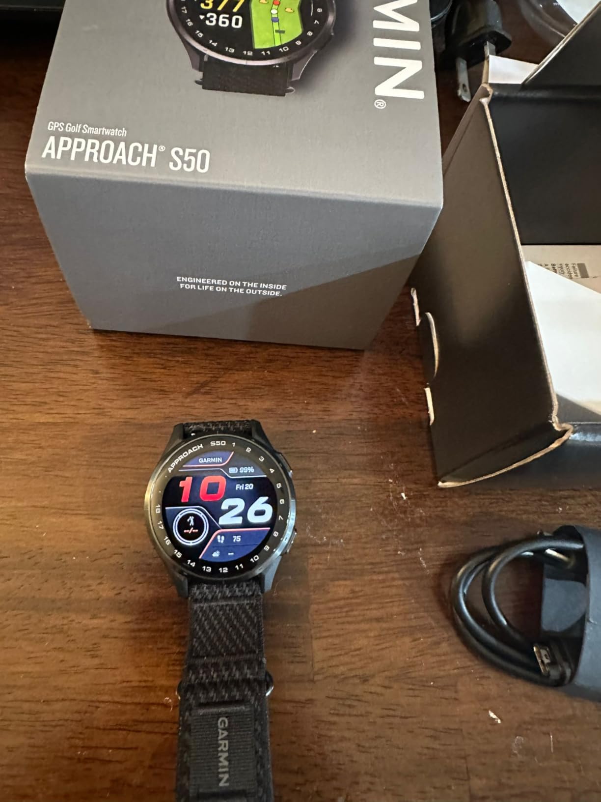 Garmin Approach® S50, Golf GPS Smartwatch, 43mm, Black customer photo 1