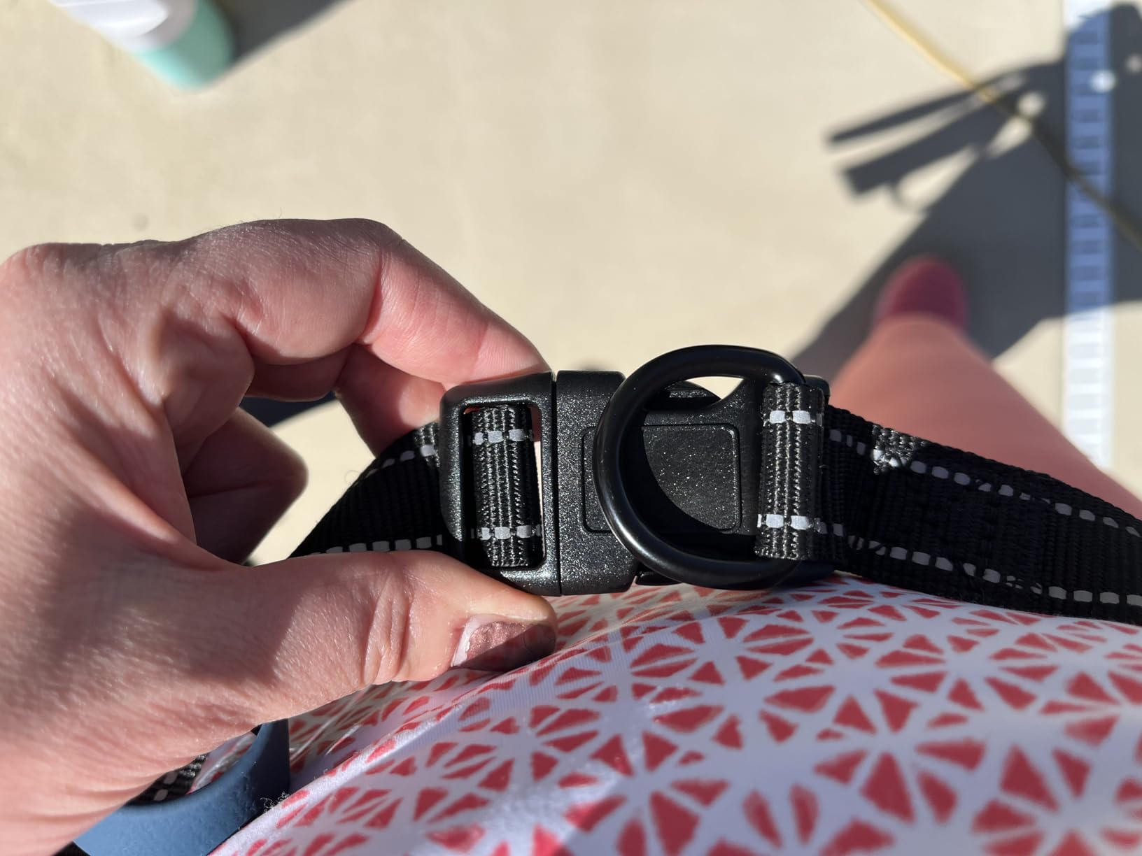 Shed Defender Hands Free Dog Leash Belt - Seen on Shark Tank - Attaches to All Leashes, Hands-Free Waist Leash for Walking, Running, Hiking, Adjustable one Size fits All customer photo 2