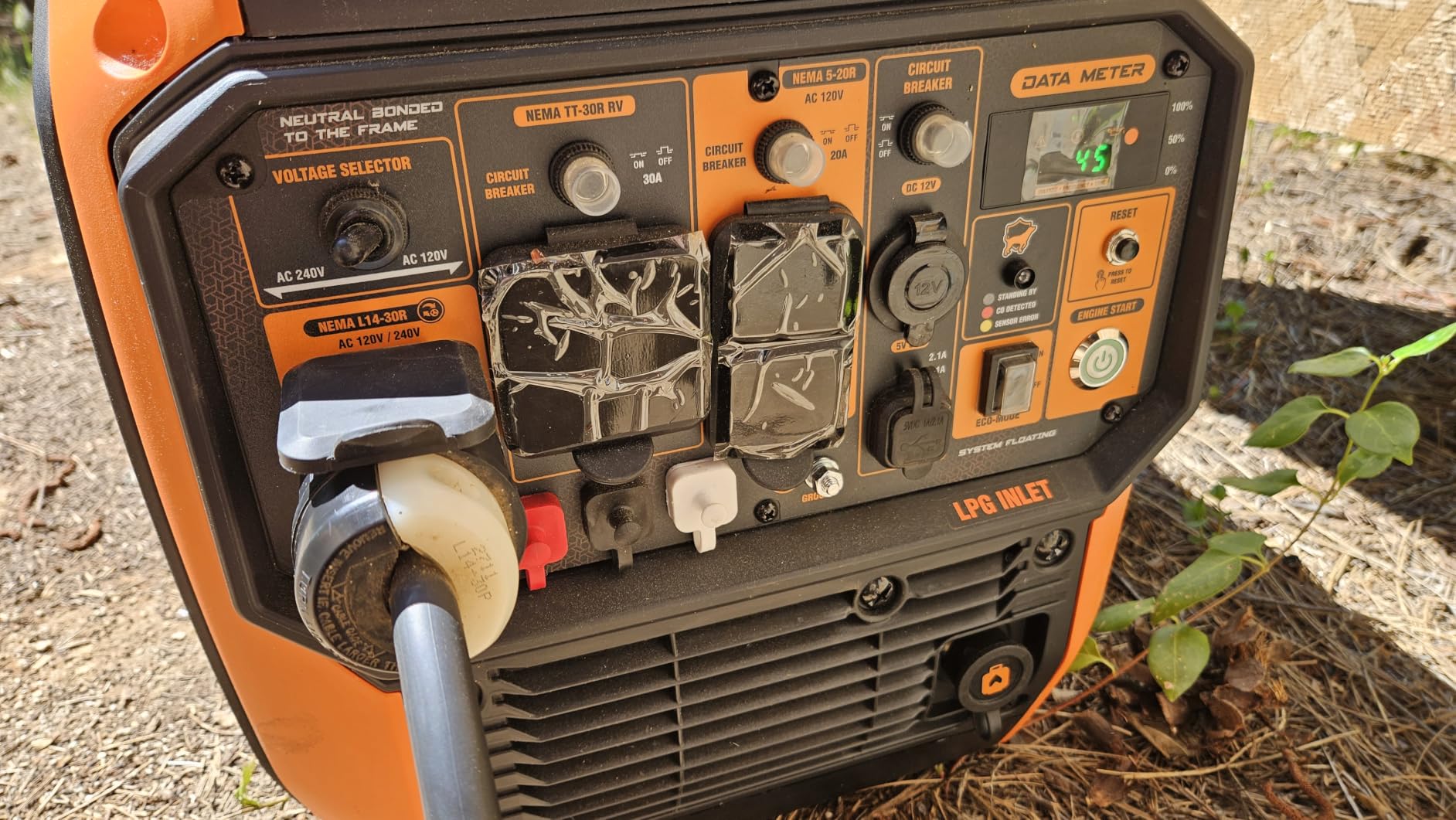 WEN 6800-Watt Dual Fuel RV-Ready Electric Start Portable Inverter Generator with Fuel Shut Off and CO Watchdog for Electric Vehicle Backup (DF680iX) customer photo 2