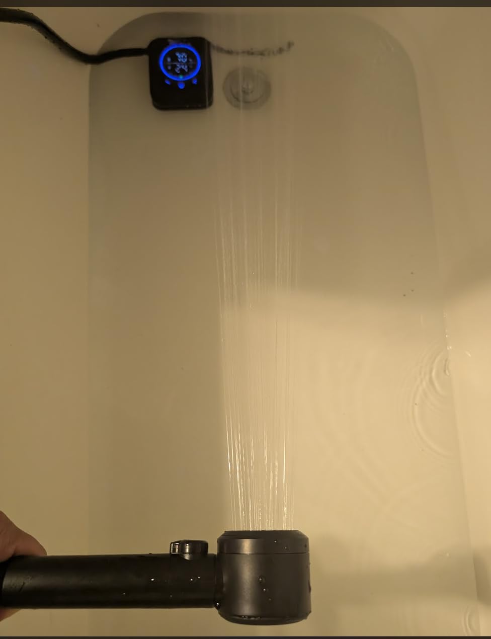 Spopal Portable Shower for Camping, 8000mAh Rechargeable [Upgraded] | Camping Shower with 5 Adjustable Speeds, 4 Spray Modes, LED Display, IPX8 Waterproof for Hiking, Travel, Car, Pet customer photo 1