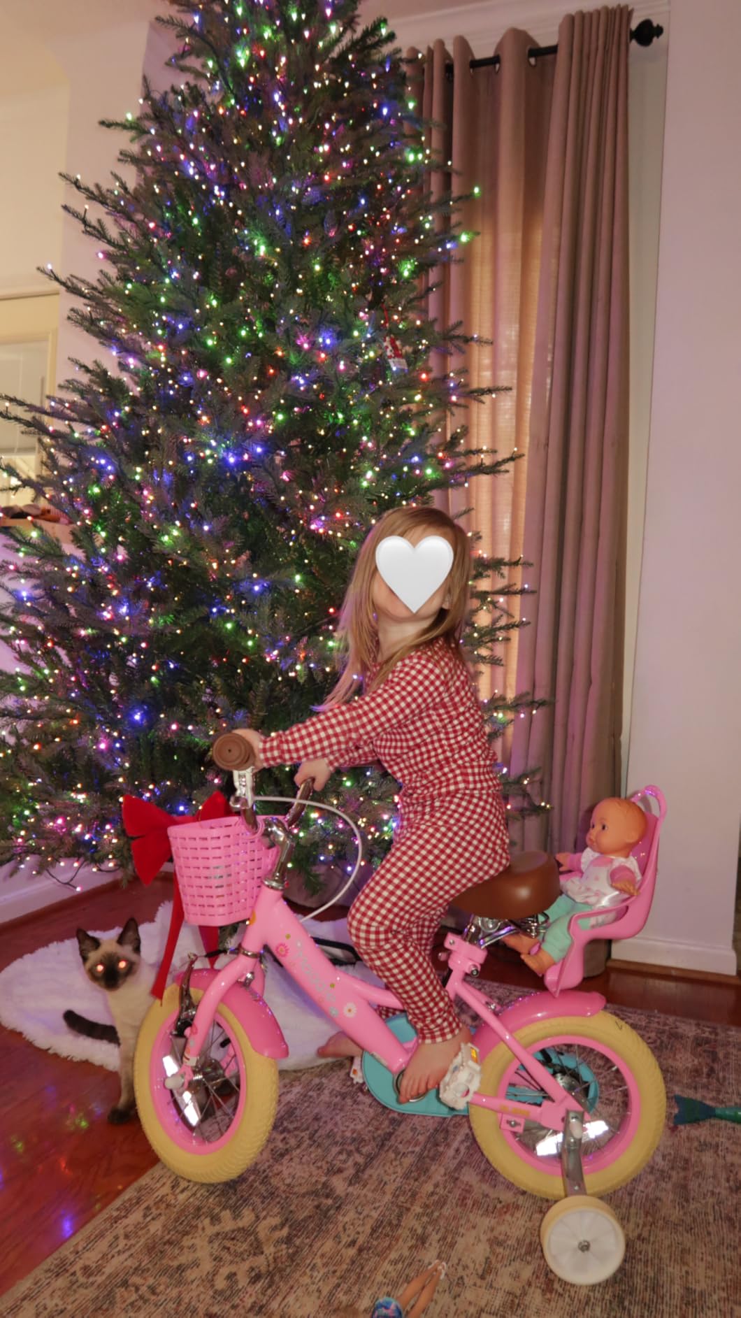 Glerc Maggie Girls Bike, 12-20 Inch Kids Bike for 2-13 Years Old Children, Princess Style Kids Bicycle with Doll-Seat & Basket & Training Wheels, Multiple Colors customer photo 1