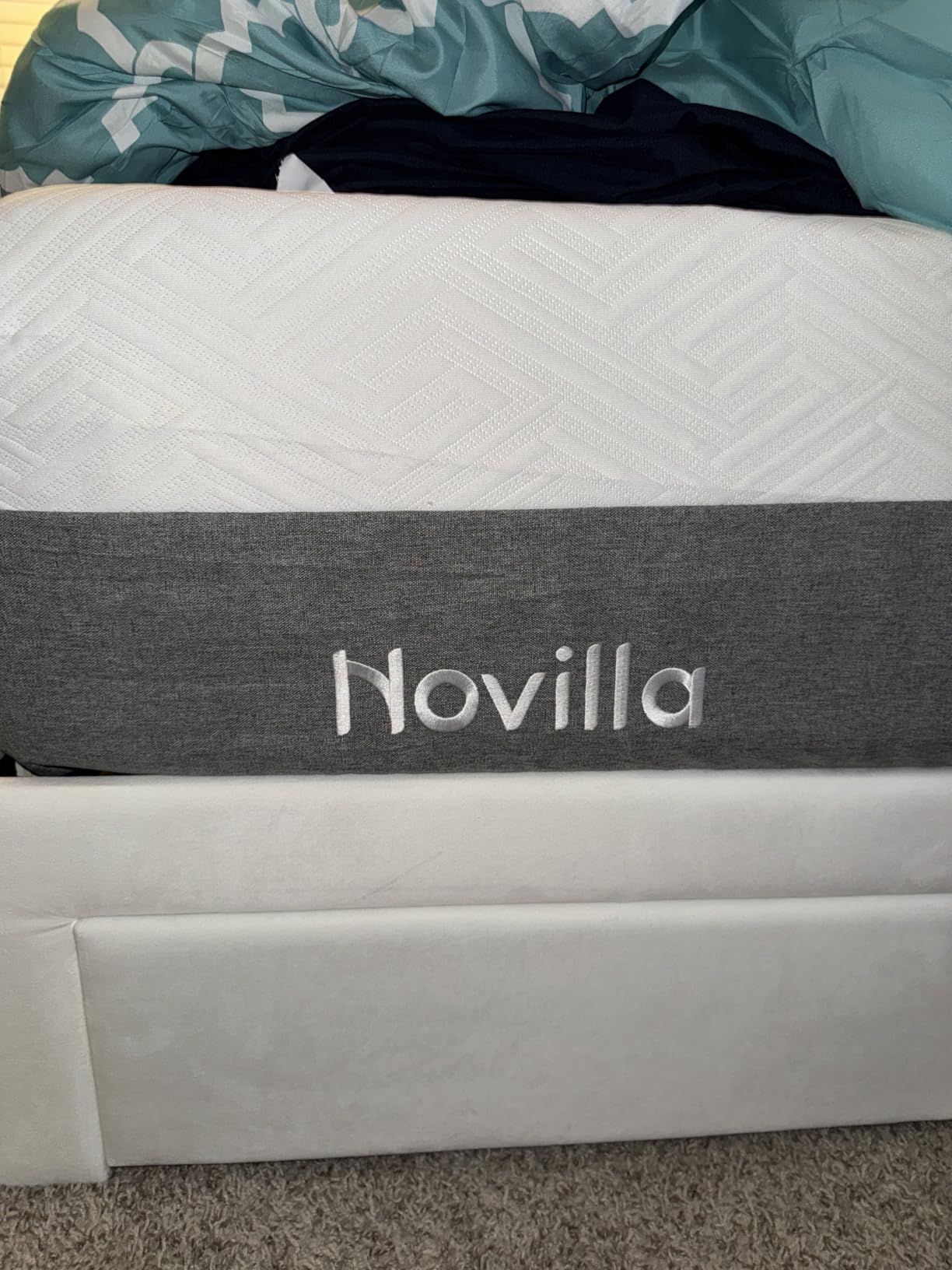 Novilla Bliss Mattress King Size, 14 Inch Gel King Memory Foam Mattress | Cooling Comfort & Pressure Relieving, Target Zoned Support for Back Pain Relief, CertiPUR US Certified Foams customer photo 2
