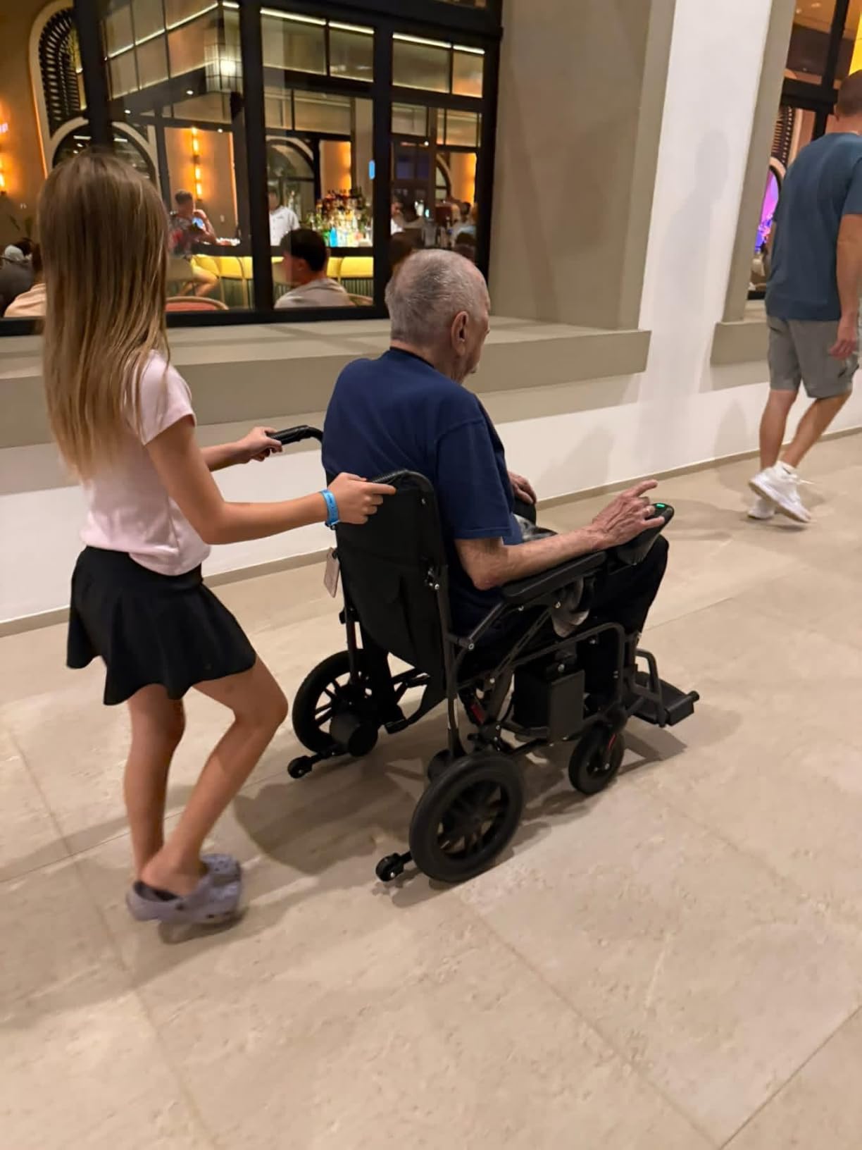 2026 New Upgrade Foldable Electric Wheelchairs for Adults,Seniors | 15 Miles Long Travel Range,Lightweight,Portable Motorized Wheelchairs,300LBS Weight Capacity,FSA&HSA Eligible,All Terrain customer photo 1
