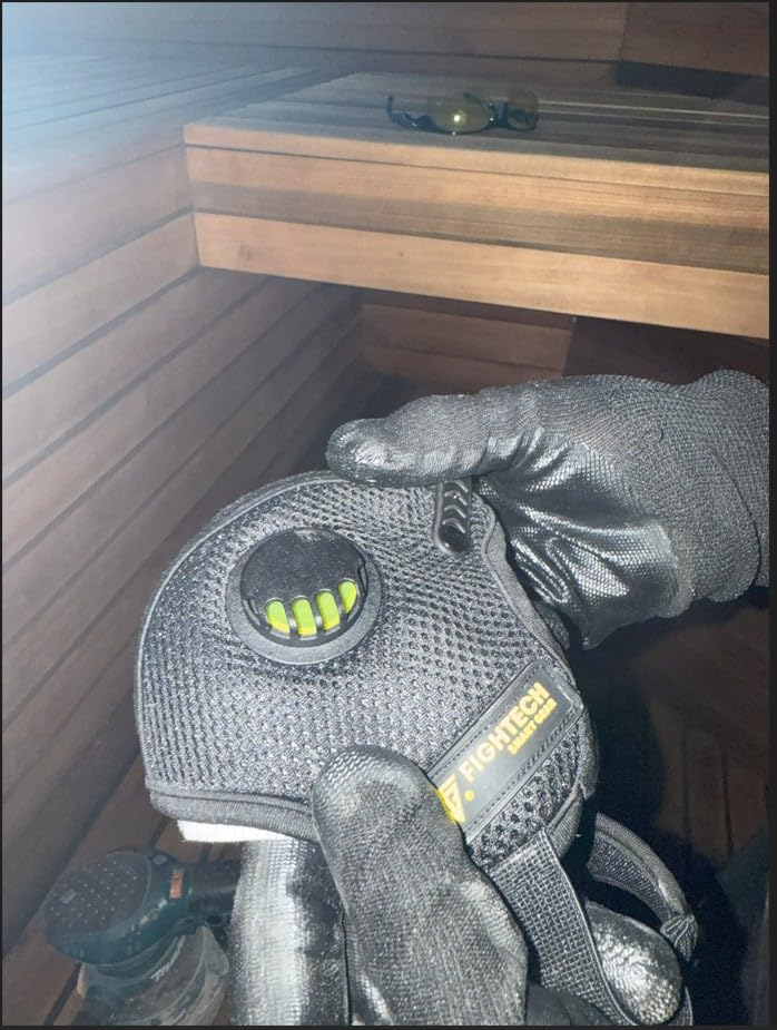 FIGHTECH Dust Mask 2 Sizes - Large, Woodworking Reusable Carbon Filter Mask customer photo 2