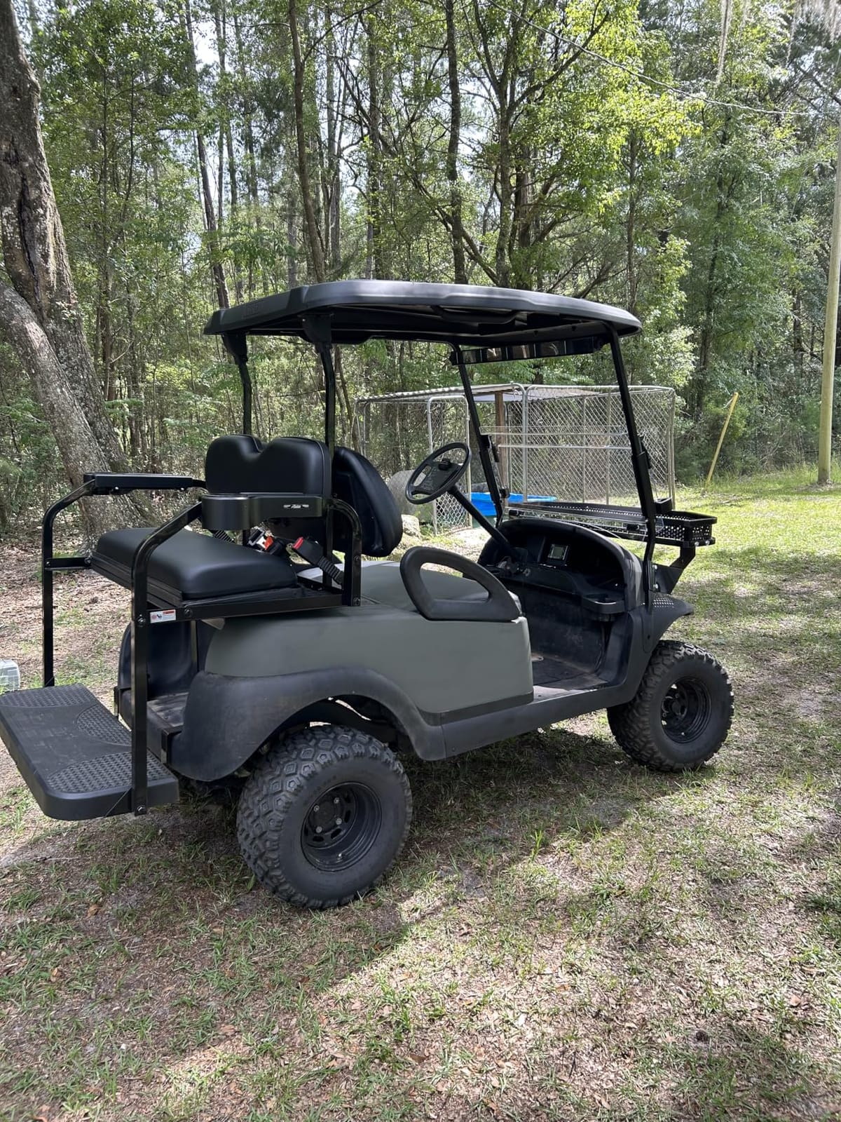 NOKINS Golf Cart Rear Flip Seat Fits Club Car Precedent Tempo Onward | Buff rear flip seat kit, 1.25 inch Square steel frame, flip cargo bed, fits Club Car Precedent Tempo Onward 2004-Up customer photo 2