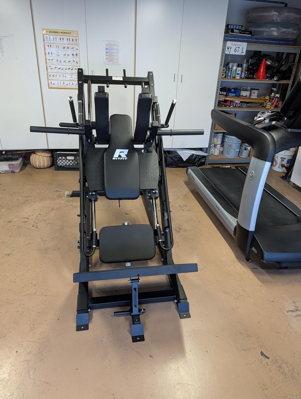 RitFit Gazelle Pro 3-in-1 Leg Press & Hack Squat Machine, 2000LB Capacity customer photo 1