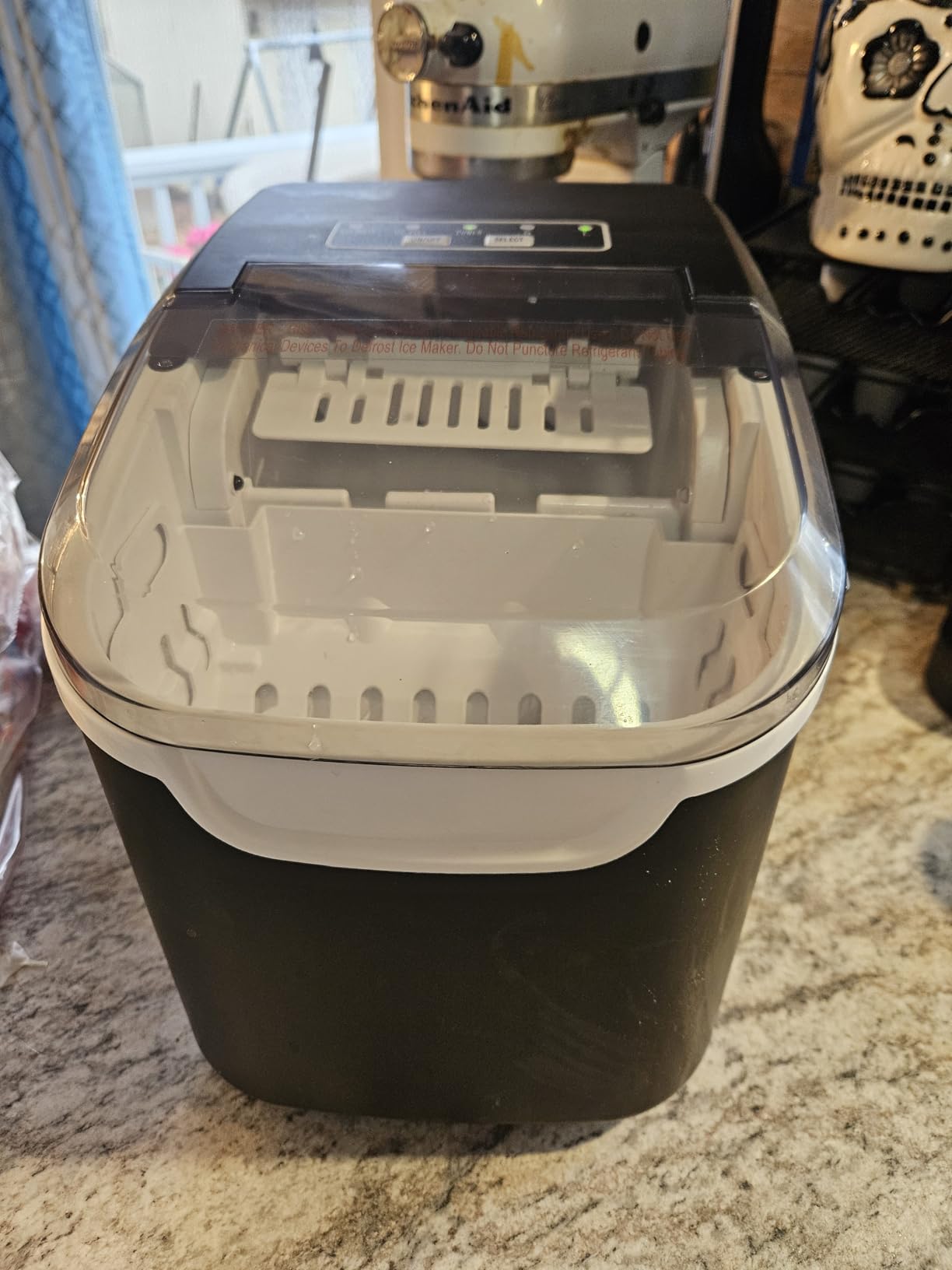 Antarctic Star Countertop Ice Maker Machine, 26Lbs/Day Fastest 6-Min Ice | 8 Bullet Ice in 6 Min, 2 Sizes, Energy-Saving, Portable Handle, Self-Cleaning, Basket/Scoop for Home/Bar/RV/Camping, Black customer photo 2