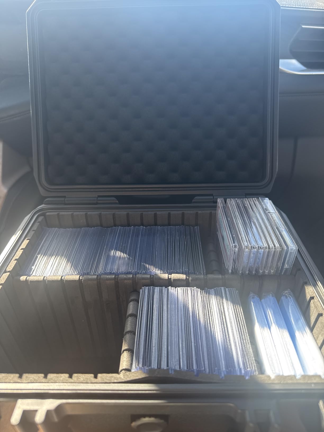 Card Cases for Sport Trading Graded Card Holder IP67 Waterproof Storage Box | Deep Hard Card Organizer for 50+ PSA Magnetic 220+ 3