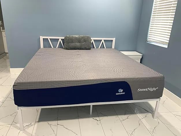 Sweetnight CoolNest 14 Inch King Size Mattress, Cooling Memory Foam Mattress | Cool Night Sleep, 5-Zone Ergo Support for Pressure Relief, Enhanced Breathability, Medium Feel, CertiPUR-US Certified customer photo 2