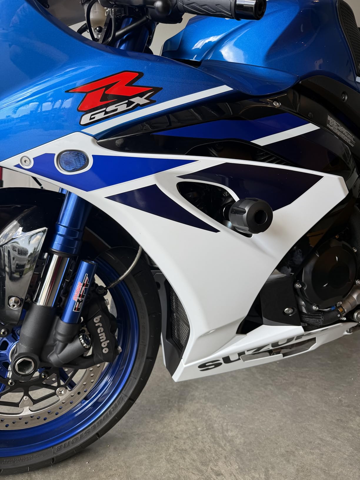 MZS Motorcycle Frame Sliders Aluminum for S1000RR M1000RR 2023-2024 | Black No Cut Wheel Crash Protector Guards customer photo 2