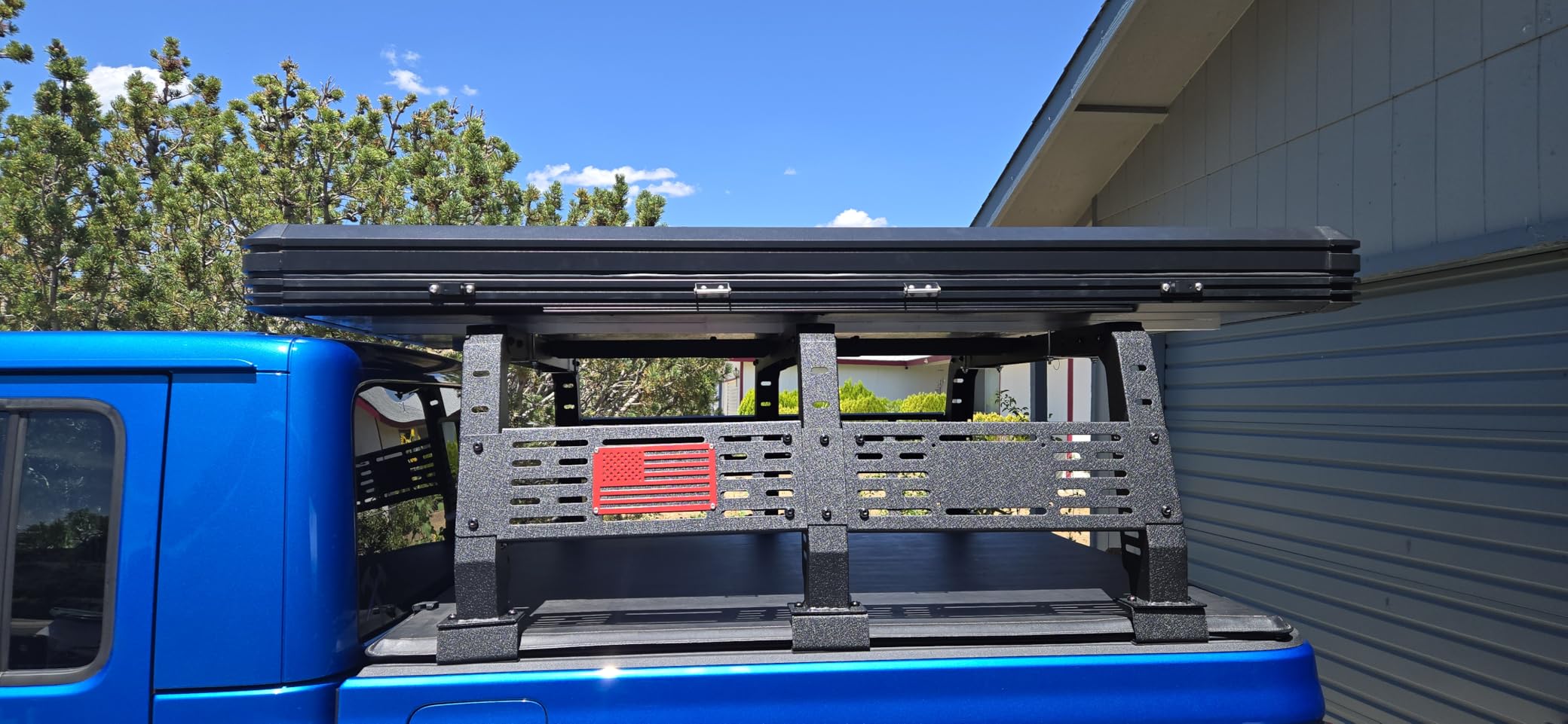 Aluminum Rooftop Tent Hard Shell, Pop Up Roof Tent Hardshell | 2-layer mat, LED light strip, 2 Person Car Roof Top Tent Camping for Jeep Truck SUV Trailer customer photo 1