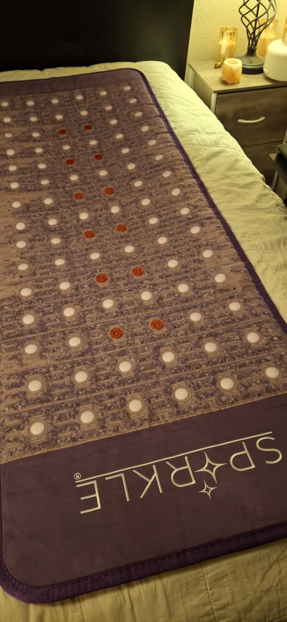 Biomat Infrared Mat | Crystal Mat for Therapy | Red Light Therapy for Body | Hot Gemstone Therapy | Promotes for Muscle & Back Pain Relief | Sparkle Mat (Full Size) customer photo 1